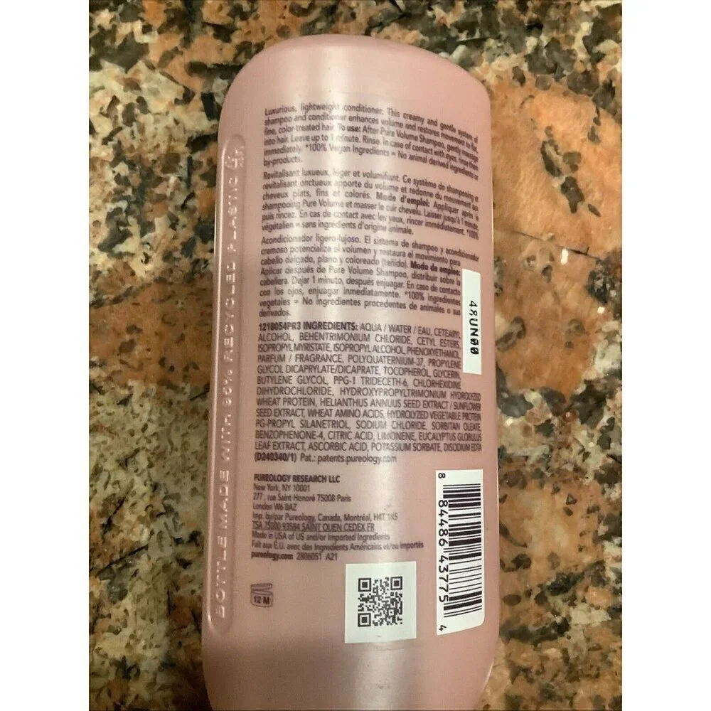 Pureology Pure Volume Conditioner 9 oz New